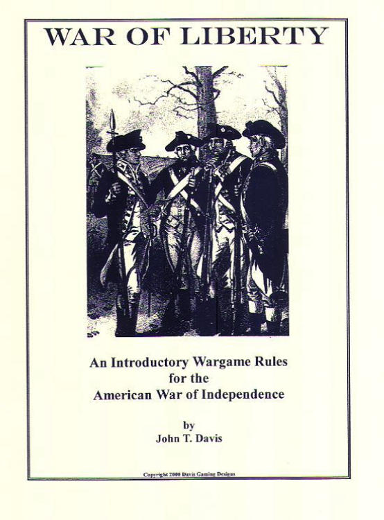 War of Liberty:  An Introductory Wargame Rules for the American War of Independence image 1