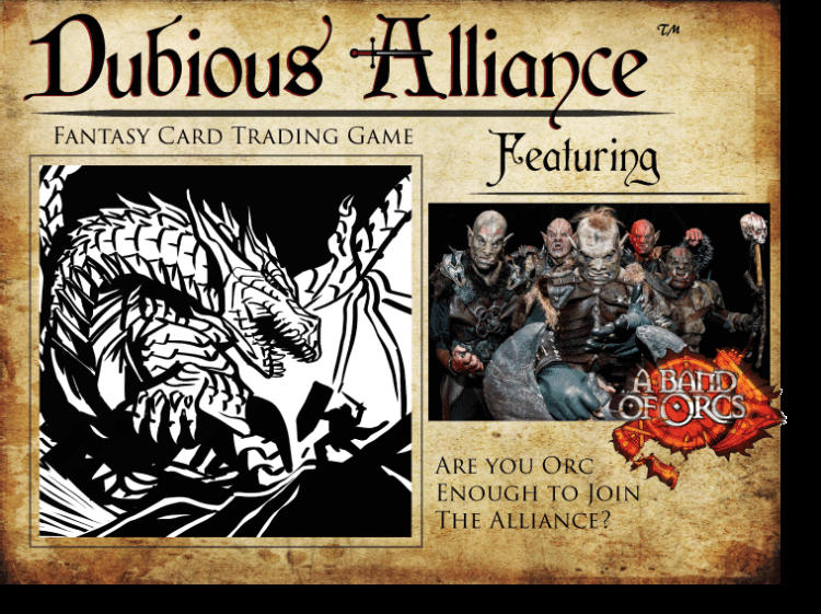 Dubious Alliance Fantasy Card Trading Game image 1