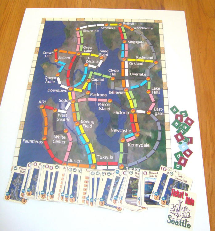 Seattle (fan expansion for Ticket to Ride) image 3