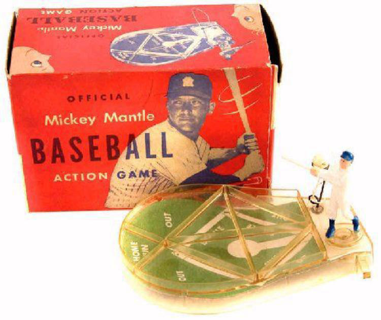 Official Mickey Mantle Baseball Action Game image 1