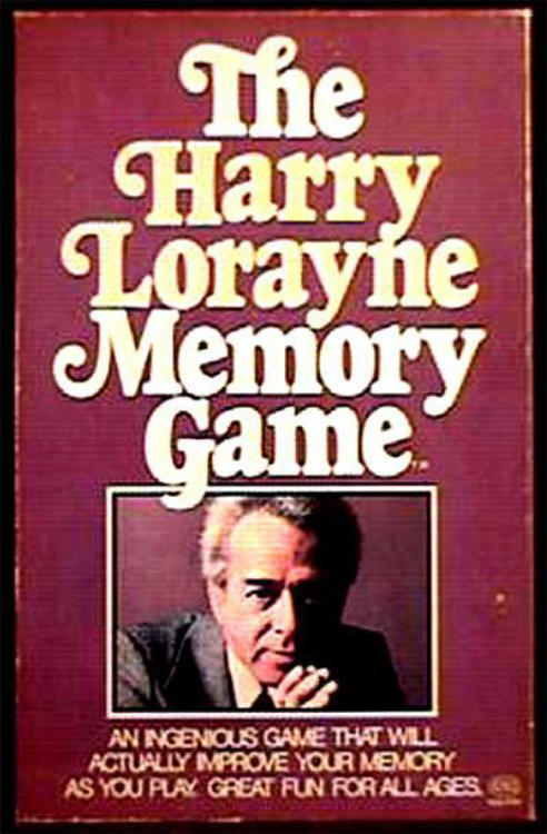 The Harry Lorayne Memory Game image 1