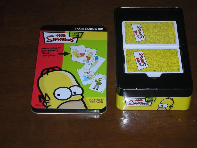 Simpsons:  3 Card Games in One image 1