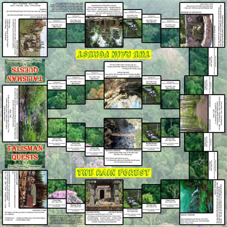 Talisman Quests: The Rainforest (Fan expansion for Talisman) image 2