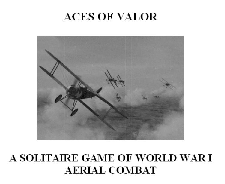 Aces of Valor: A Solitaire Game of World War I Aerial Combat image 1