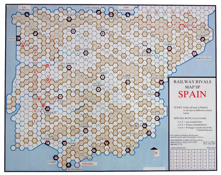 Railway Rivals Map SP: Spain image 1