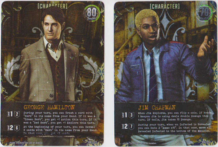 Resident Evil Deck Building Game: George Hamilton & Jim Chapman Promo image 1