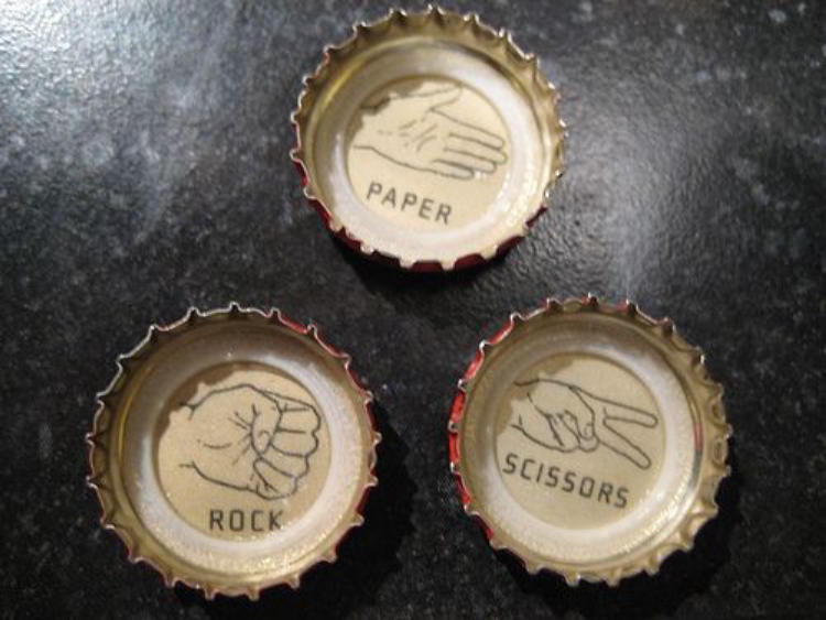 SESSION 'Bottlecap' Rock Paper Scissor GAME image 1