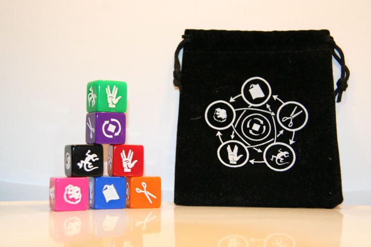 Rock Paper Scissors Lizard Spock Dice image 1