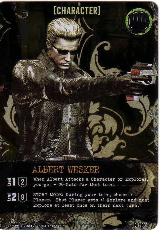 Resident Evil Deck Building Game: Albert Wesker Foil Promo image 1