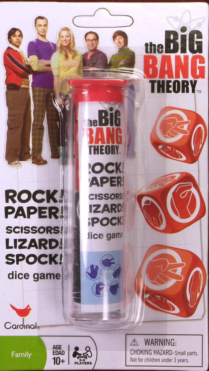 The Big Bang Theory: Rock! Paper! Scissors! Lizard! Spock! Dice Game image 1